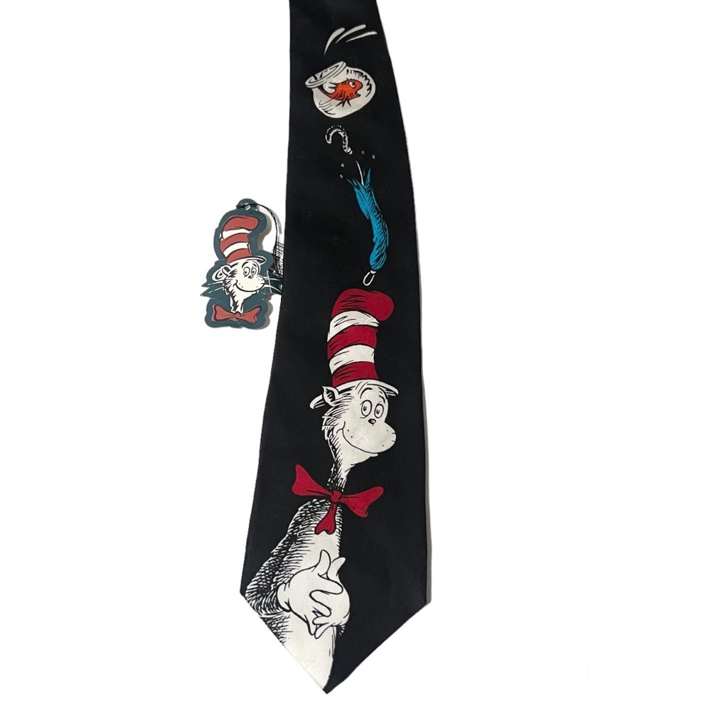 Dr.Seuss | 100% Silk Fish Cat in the Hat Tie